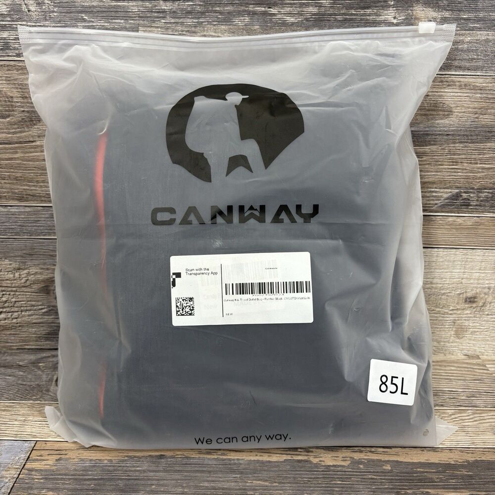 Canway 85L Travel Duffel Bag Foldable Weekender Bag with Shoes Compartment
